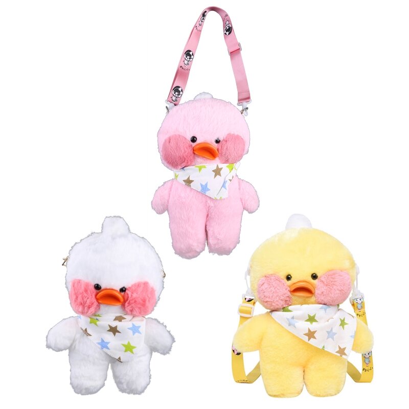 Women Girl Cute Plush Duck Shoulder Crossbody Bag Lovely Cartoon Satchel Messenger Tote Purse New Dropship
