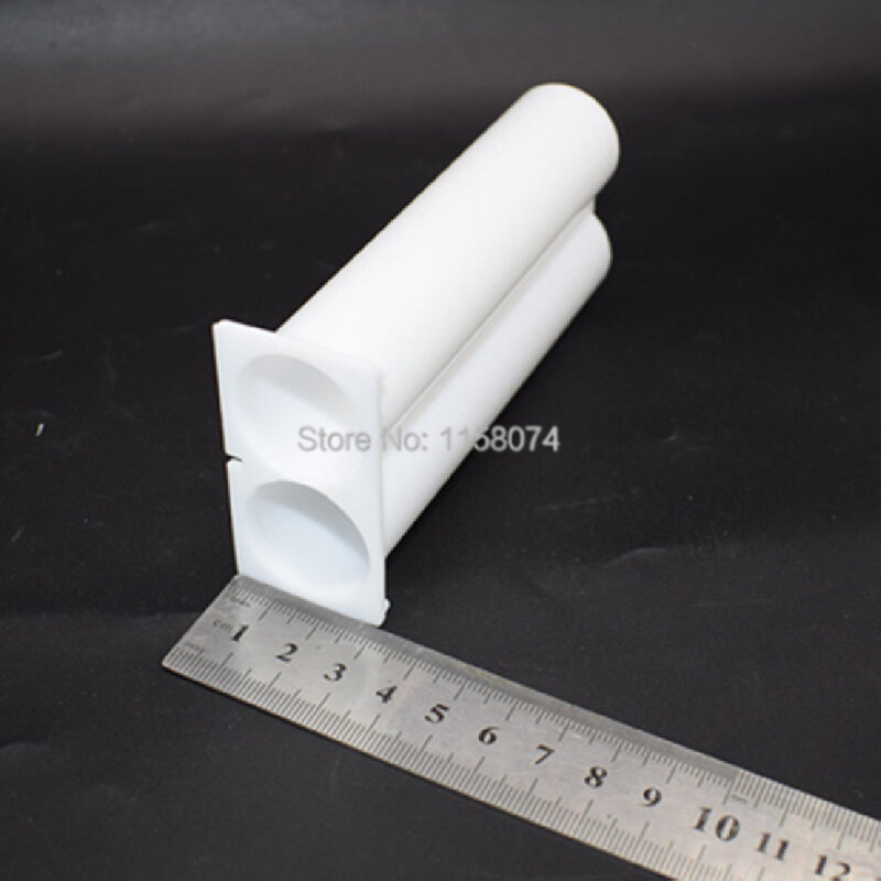 50 pces 100ml 1:1 vazio relação 2-parte cartucho cola epoxy arma resina esparadrapos epoxies tubo seringa duas peças com tampa de vedação & pistões