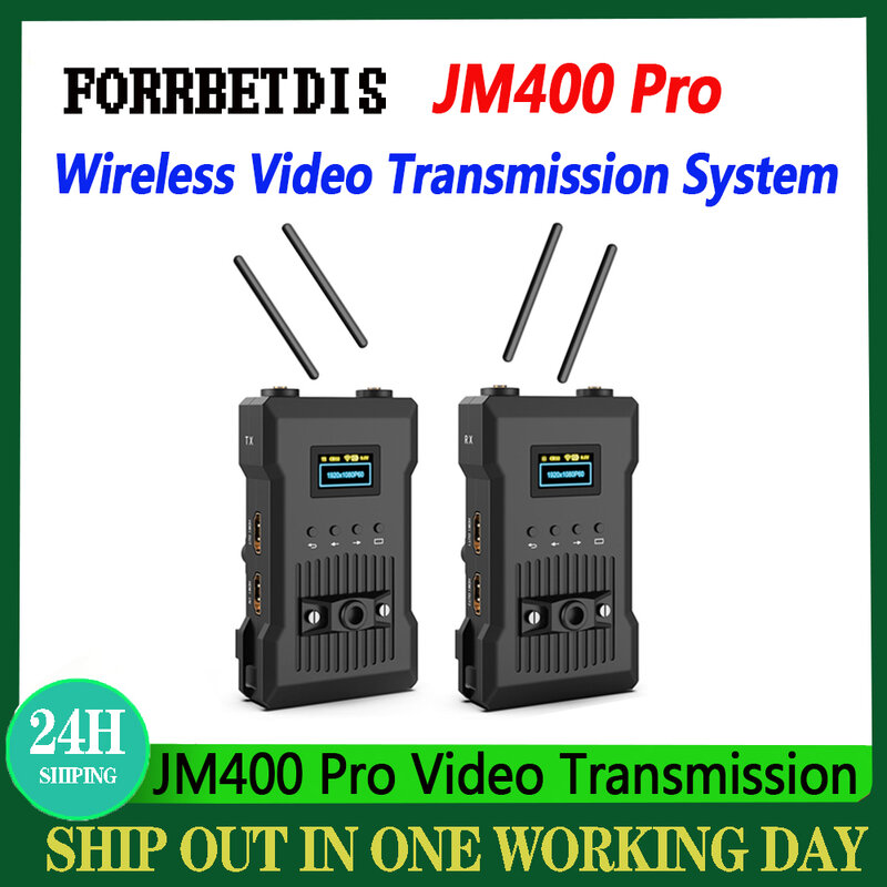 FORRBETDIS-sistema de transmisión de vídeo inalámbrico JM400 Pro, compatible con 5G HD, salida DUAL HD, transmisor de imagen, receptor