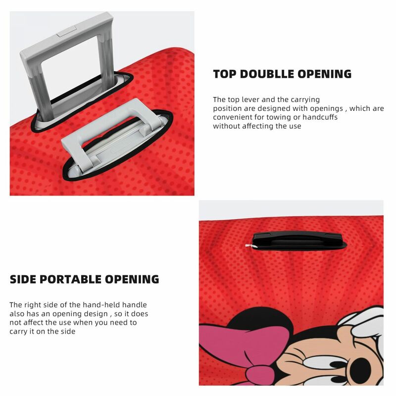Benutzer definierte Mickey Mouse Koffer abdeckung staub dichte Gepäck abdeckungen Schutz für 18-32 Zoll