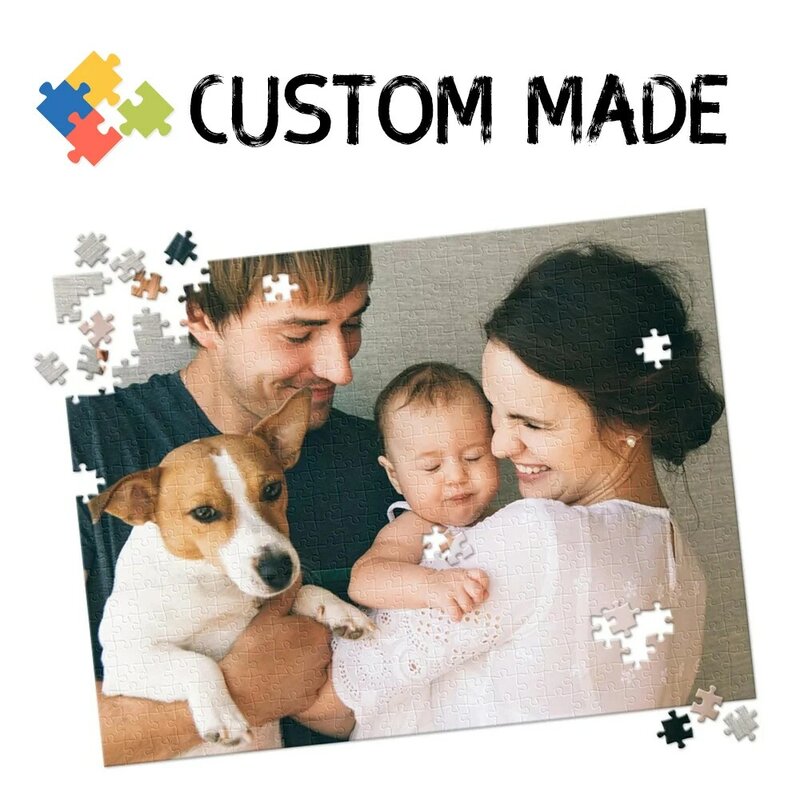 Picture Diy Photo Custom Jigsaw Puzzle Personalized Toys for Kids Decoration Collectiable Funny Adult Leisure Toys Gift with Box