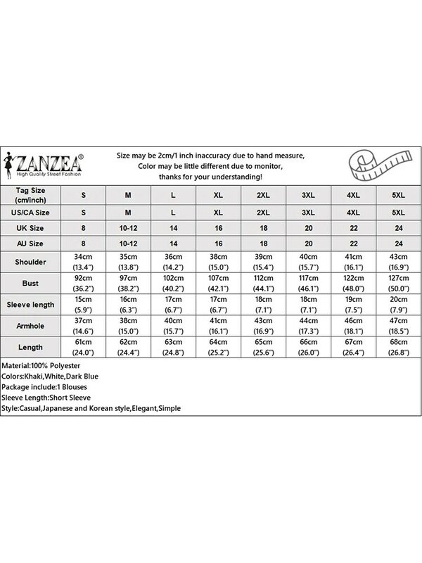 ZANZEA-Chemisier à manches courtes à volants pour femmes, chemise en mousseline de soie élégante, bureau coréen, tunique à col en V, décontracté, monochrome, été, 2024