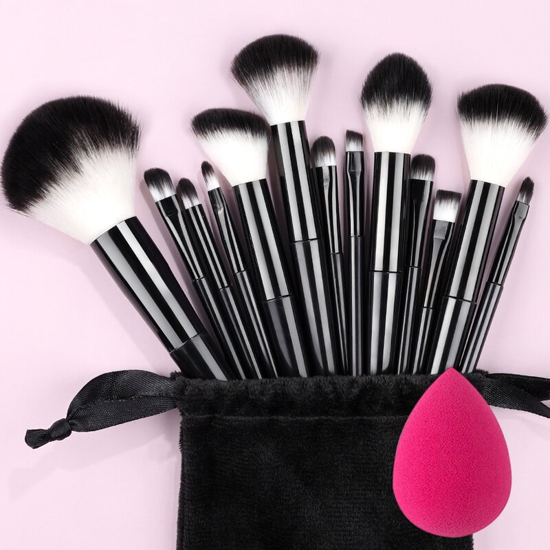 Soft Fluffy Maquiagem Brushes Set, Sombra Escova, Detalhe Corretivo, Blush, Loose Powder Foundation, Highlighter Beauty Tool, 8Pcs-20Pcs