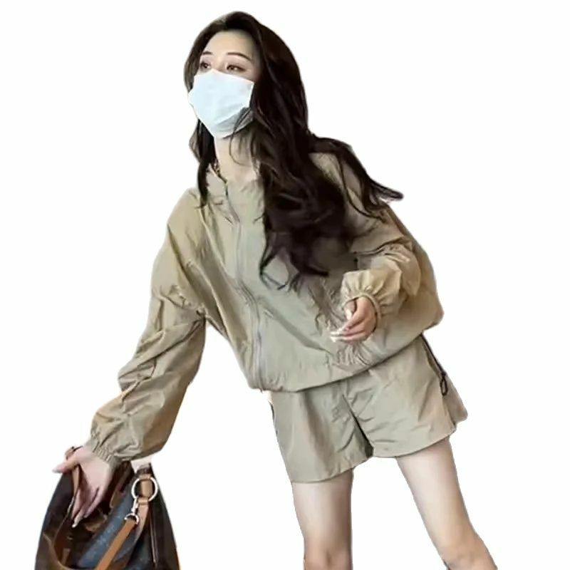 Muslimcoreano tute da Golf donna abbigliamento da Golf 2024 estate nuovo Set di due pezzi abbigliamento da Golf cappotto con protezione solare da donna pantaloncini da Golf