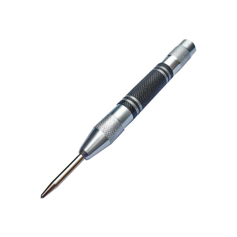 2PCS Automatic Center Punch General Automatic Center Punch Carbon Steel Adjustable Spring For Wood Metal Aluminum Brass Copper