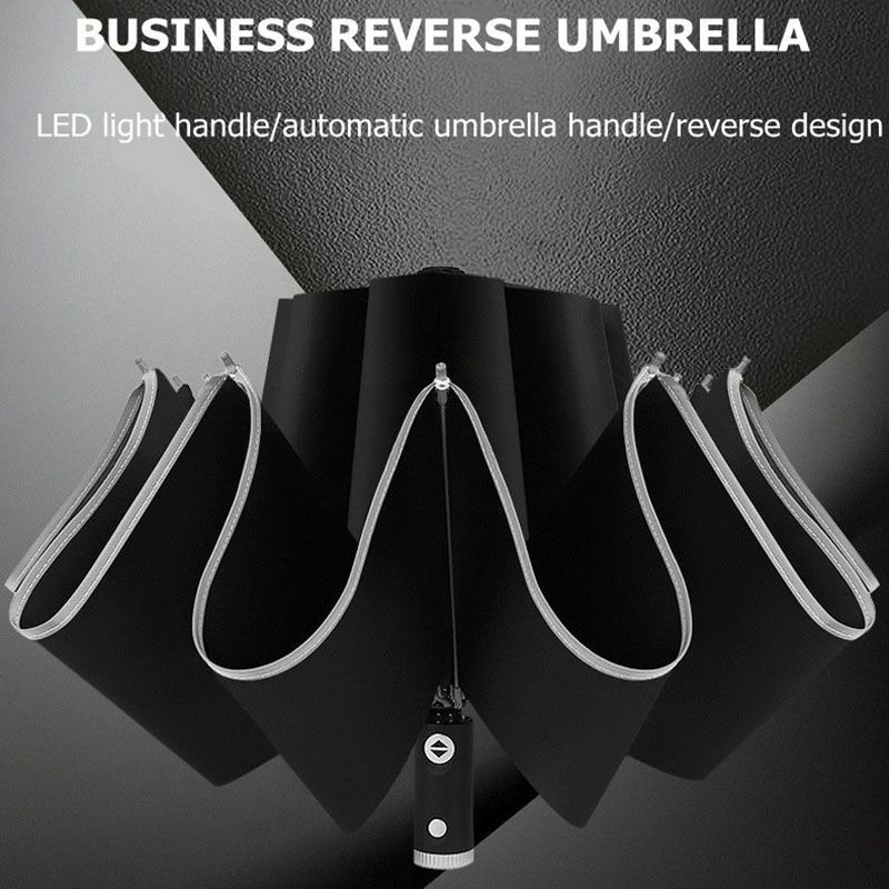 샤오미 패션 휴대용 UV 접는 자동 우산 비 바람 방지 여행 태양 우산 역방향 우산 2021