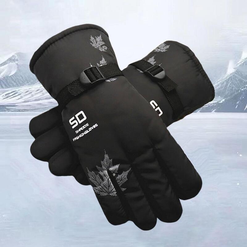 Guantes de esquí 1 par protección de manos práctica guantes de ciclismo flexibles transpirables gruesos para diario
