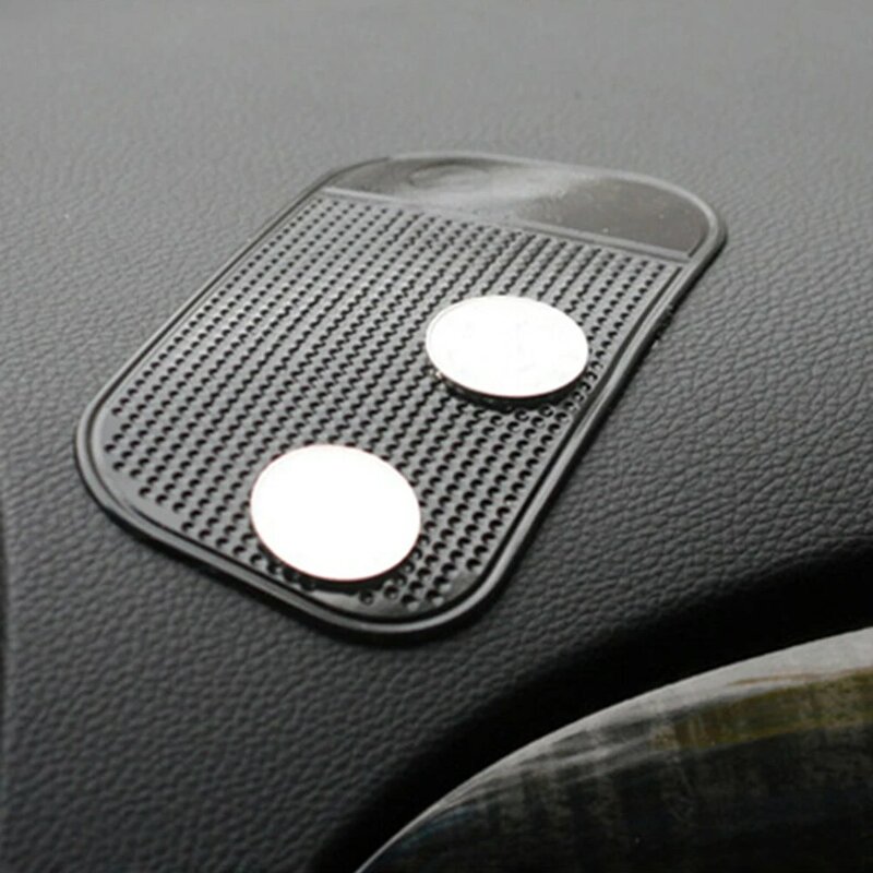 1 Pc Pu Materiaal Zwarte Auto Anti-Slip Mat Auto Parfum Opslag Sticker Verwijderbare Recycling Auto Interieur Vervangingsonderdelen