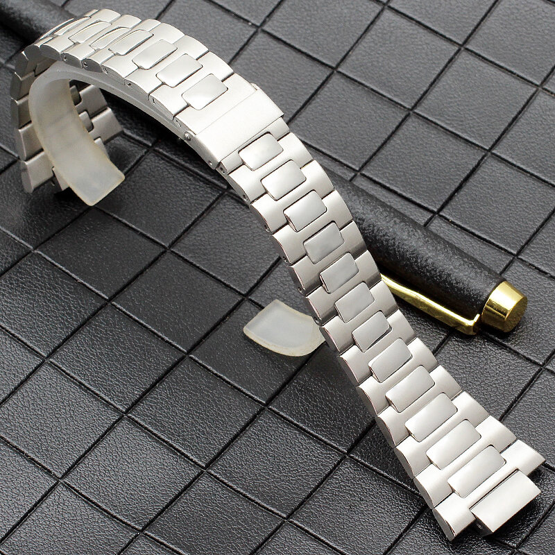 25mm pulseira de aço inoxidável para patek nautilus philippe 5711 5712 5726 pulseiras de relógio de pulso masculino
