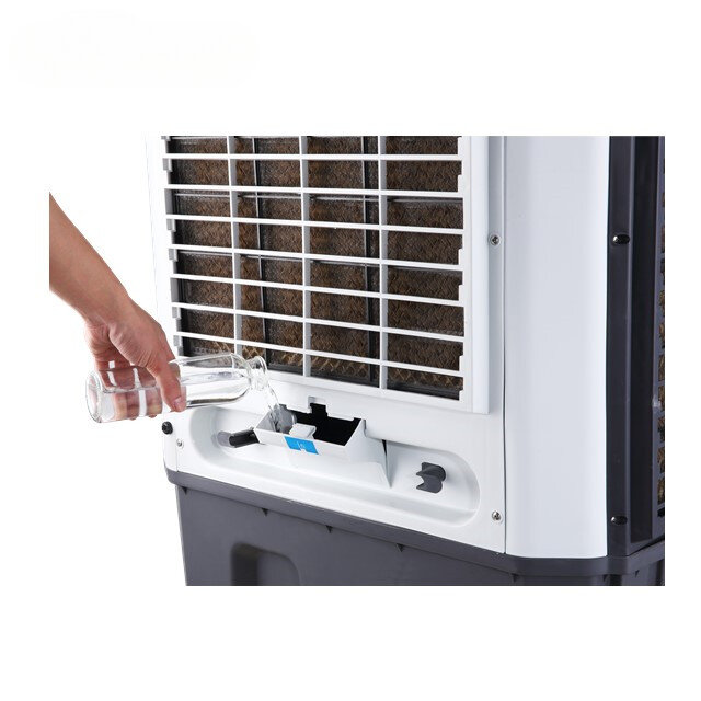 Ventilador evaporativo de refrigeración de aire CC, panel solar, aire acondicionado, 12v, 24V