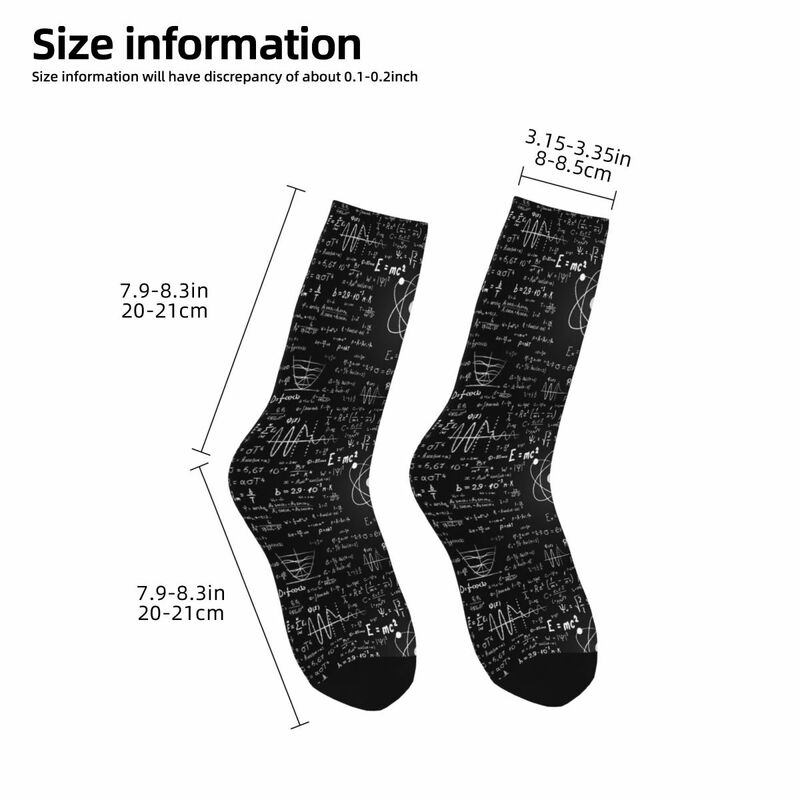 Harajuku Geek Mathe Lehrer Unisex Winters ocken warme glückliche Socken Street Style verrückte Socke