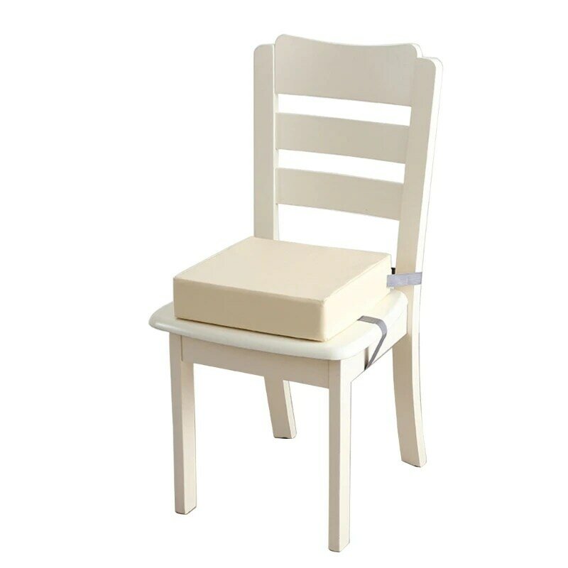 وسادة مقعد معززة من البولي يوريثان وسادة للكرسي المرتفع، تصميم مقاوم للماء، حزام أمان قابل للتعديل، وسادة كرسي لطاولة الطعام