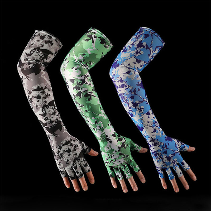 Cool Men Women Arm Sleeve Gloves Running Cycling Sleeves Fishing Bike Sport Protective Arm Warmers UV Protection Cover 2023 New