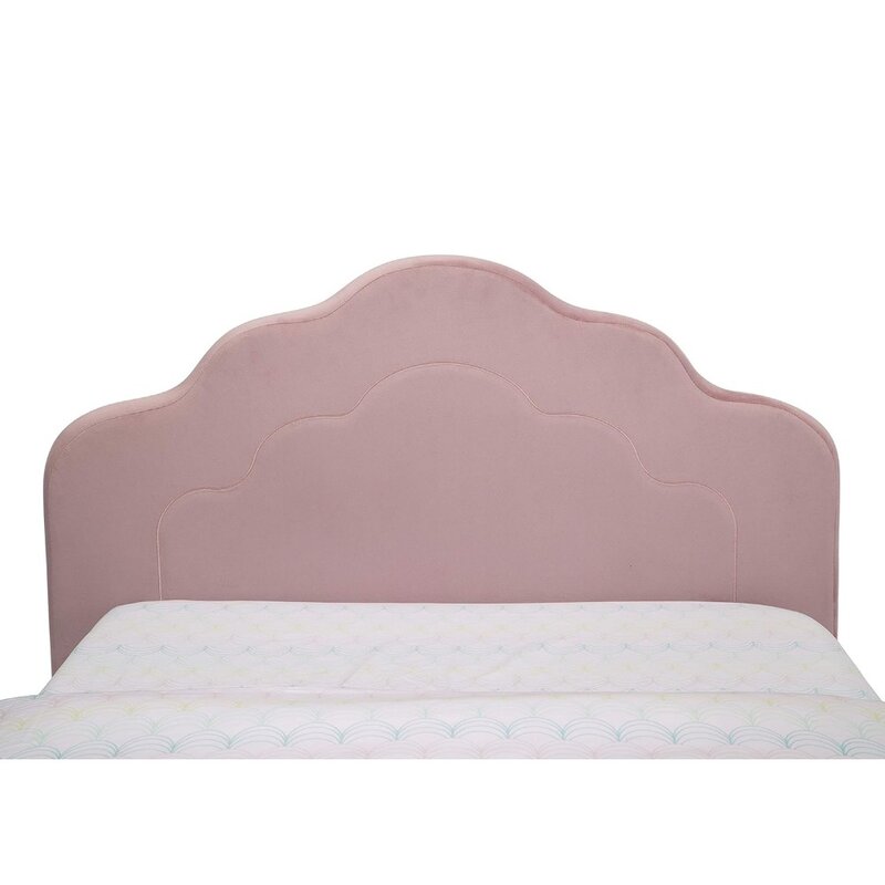 Детская мягкая двуспальная кровать, розово-розовый цвет, 42,13x80,25x33,5 дюйма (1 в упаковке)