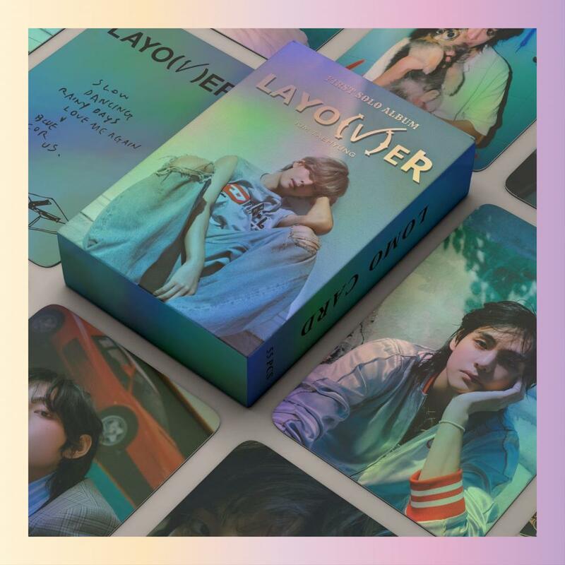 55 шт./коробка, V Layover мини-альбом, Фотокарточка KPOP Lomo Card (в наличии)