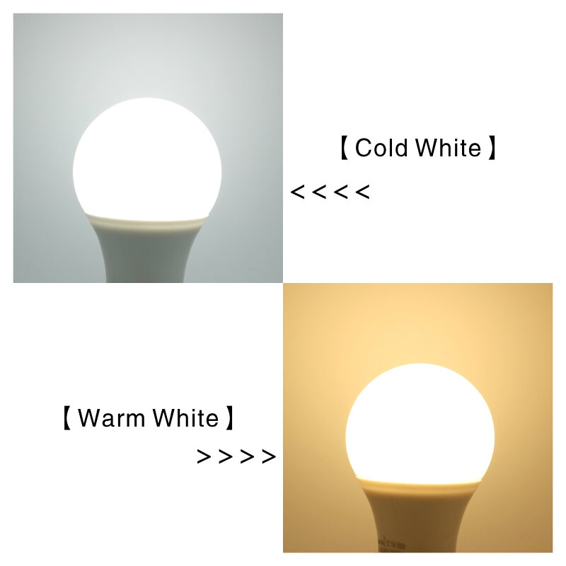 Bombilla LED E27 E14, 20W, 18W, 15W, 12W, 9W, 6W, 3W, CA 220V-240V, foco de iluminación blanco frío/cálido