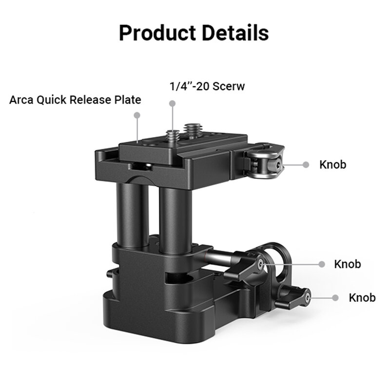 SmallRig-유니버설 15mm 레일 서포트 시스템 베이스 플레이트 (Arca-swiss 스탠다드), 파나소닉 후지필름 DSLR 카메라 2092 소니 지원