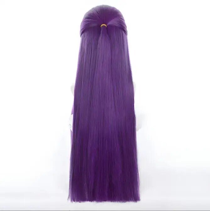 Anime Frieren na pogrzebie przebranie na karnawał peruka peruka z włókna syntetycznego czarne fioletowe długie włosy białe długie
