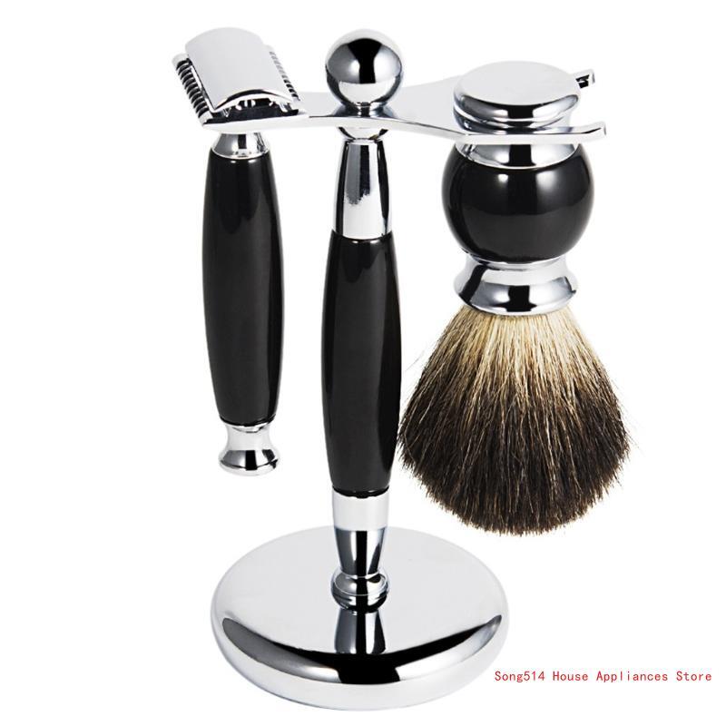 rasage manuel pour hommes, brosse nettoyage barbe, rasoir pour support rasoir, outil toilettage 95AC