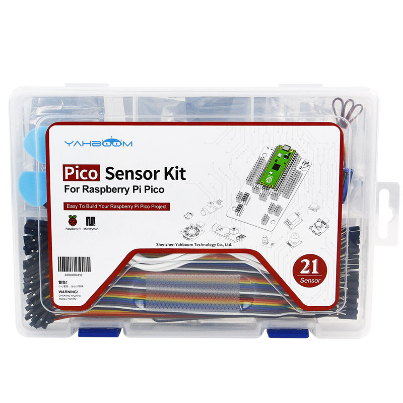 Kit de aprendizaje de inicio de Sensor Raspberry Pi Pico con módulos electrónicos DIY, programación de MicroPython para niños y adultos, conjunto completo
