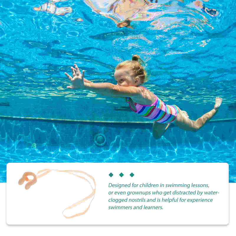 Zwemneus Clip Met Touwtje Comfortabele Latex Pluggen Voor Kinderen En Volwassenen