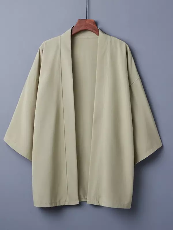 Kimono Japonais Imprimé pour Homme et Femme, Streetwear Harajuku, Décontracté, Fin, Manteau de Plage, Protection Solaire, Été