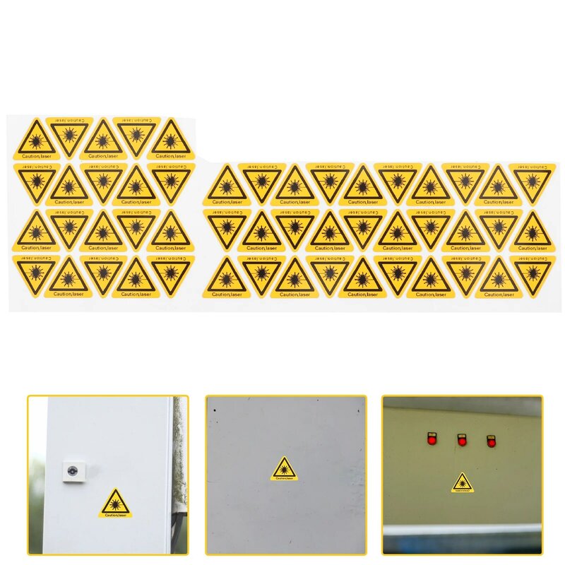 Laser Safety Signs Warning Decals Cautious Security Caution Sticker Stickers Fallout