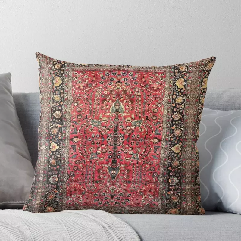 Antico tappeto rosso persiano cuscino da tiro fodera per cuscino del divano federe natalizie cuscini per divano