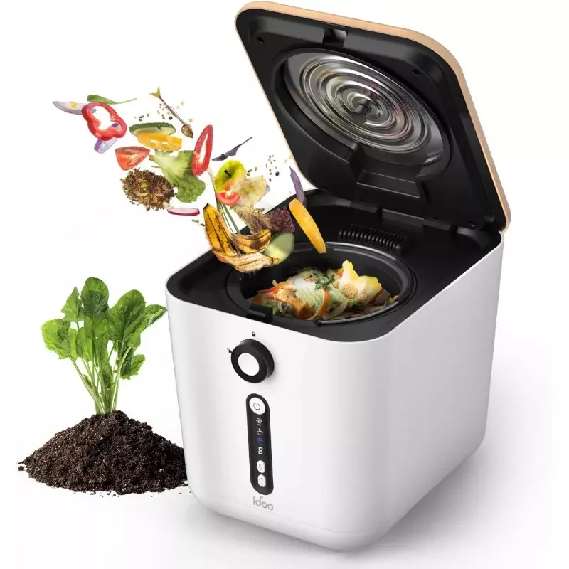Idoo Elektro komposter für Küchen theke, 3l Smart Küchen komposter Arbeits platte, Auto Home Kompost maschine geruchlos, Food Cyc
