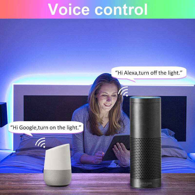 Tuya Thông Minh LED Neon Dải Ánh Sáng 220V RGB Dẻo SMD 5050 Chống Nước Ruy Băng Bluetooth/Wifi Điều Khiển Làm Việc với Alexa Google