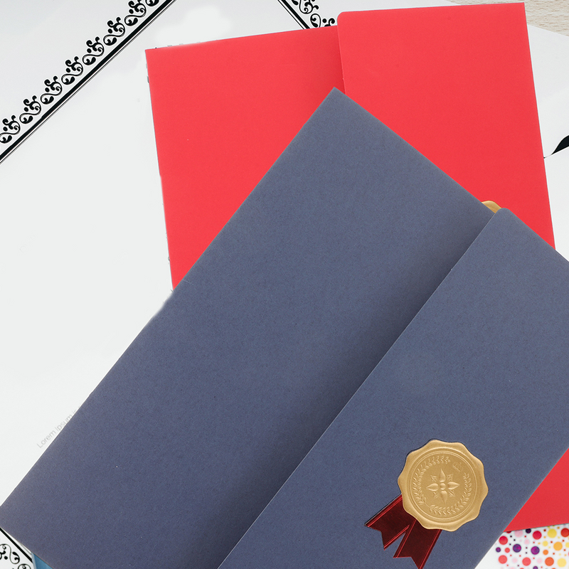 Couverture de certificat d'honneur multi-usage, couverture de récompense de nouveauté, papier de certificat créatif, décor
