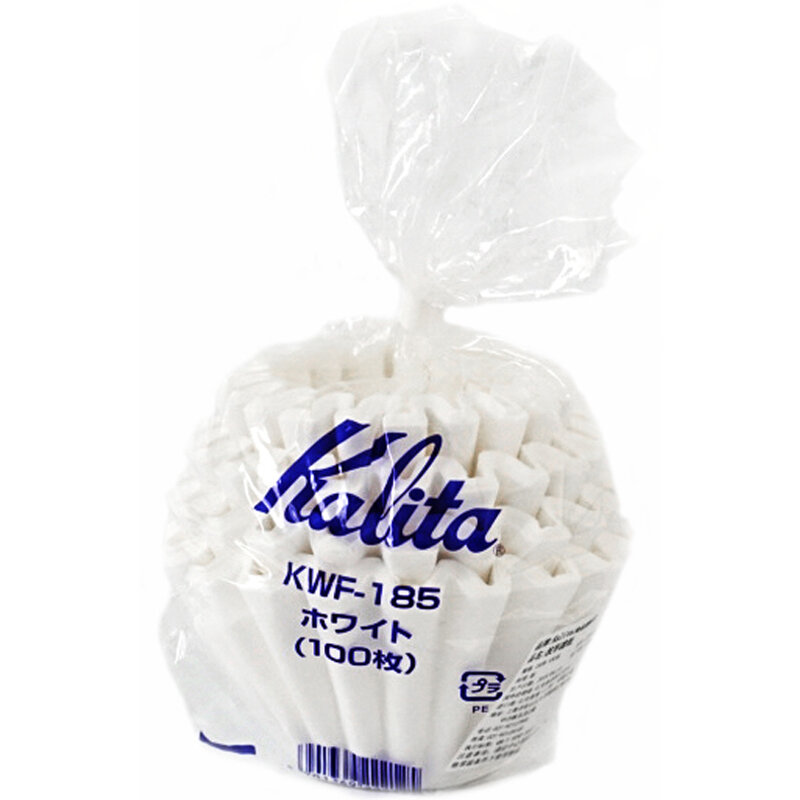 Kalita カリタ #155 #185波の上に注ぐコーヒー紙フィルタードリップ波ドリッパーで使用1-2/2-4カップフィルターコーヒー紙100枚