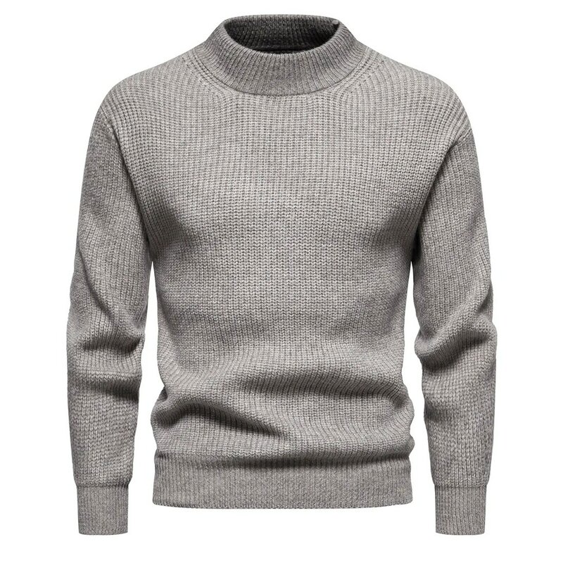 2023 męskie swetry z długim rękawem podstawowe bluzki Sueter Masculino casualowe białe ciepła dzianina jesienne pulower w stylu Harajuku