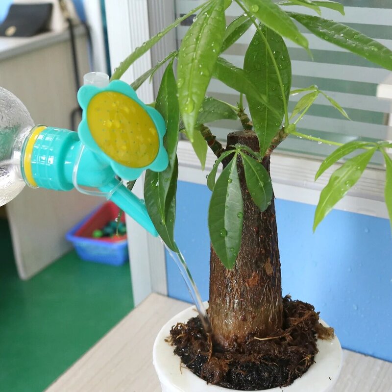 Otwieracz butelek zraszacz roślin dwugłowy konewka Bonsai przenośne plastikowe dwugłowy otwieracz butelek Spray może rozpylać wodę