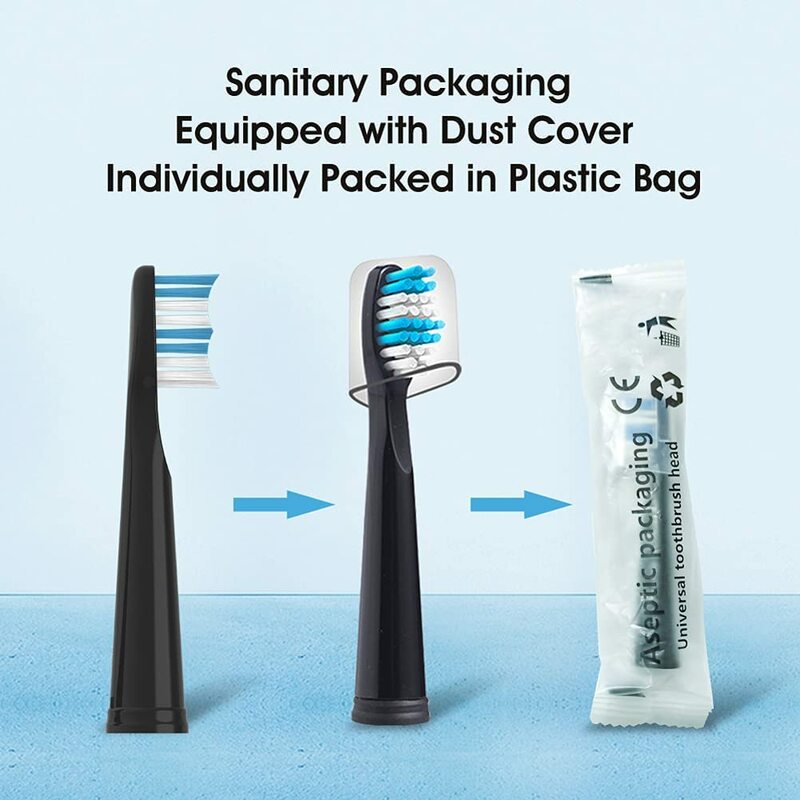Têtes de brosse à dents électrique de rechange, compatible avec Seago SG507 et Fairywill FW507