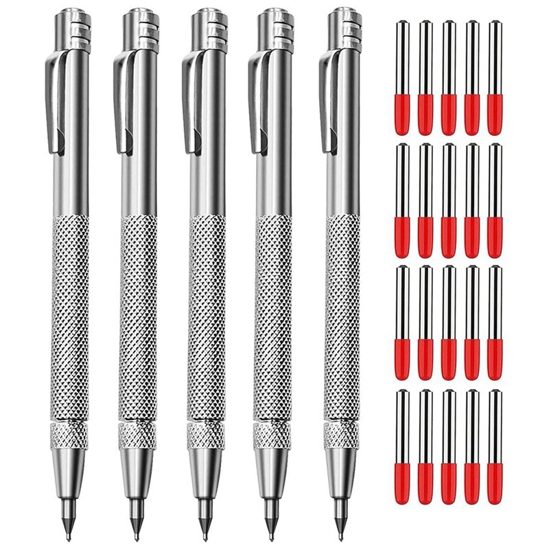 5 + 20 pezzi di strumenti per Scriber in metallo in carburo di tungsteno e Set di penne per incisione, senza bisogno di affilatura