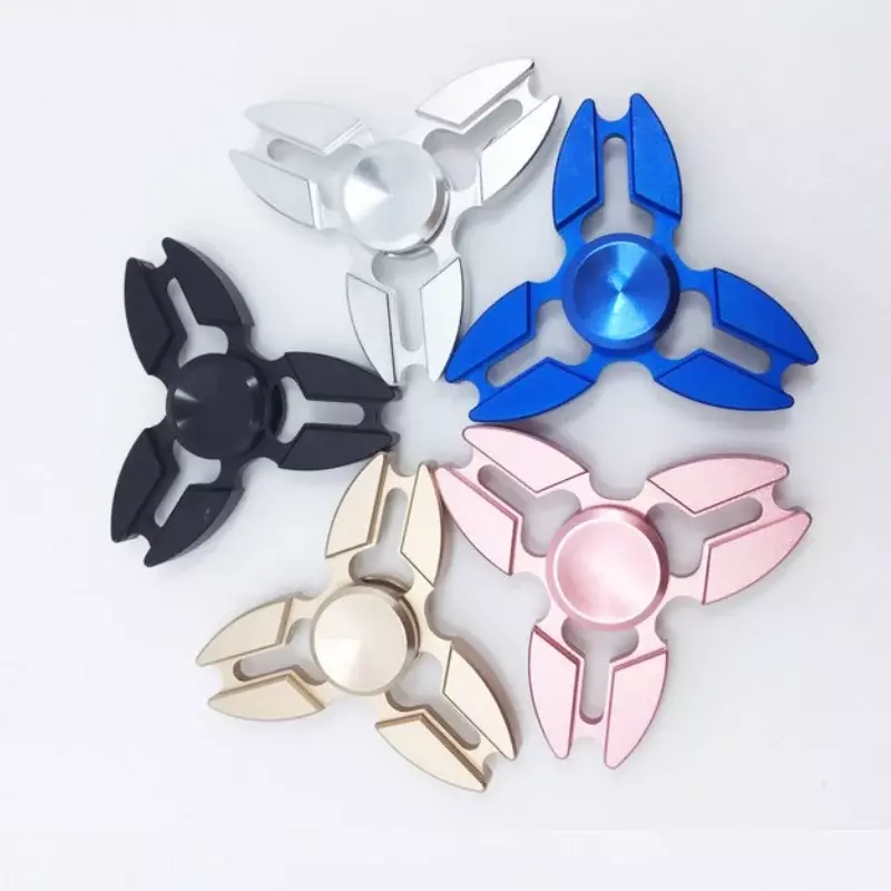 Aluminum Alloy Hand Spinner Trefoil Finger Spinner All Metal Decompression Toys Fidget Spinners Stress Reliever Toys Gifts