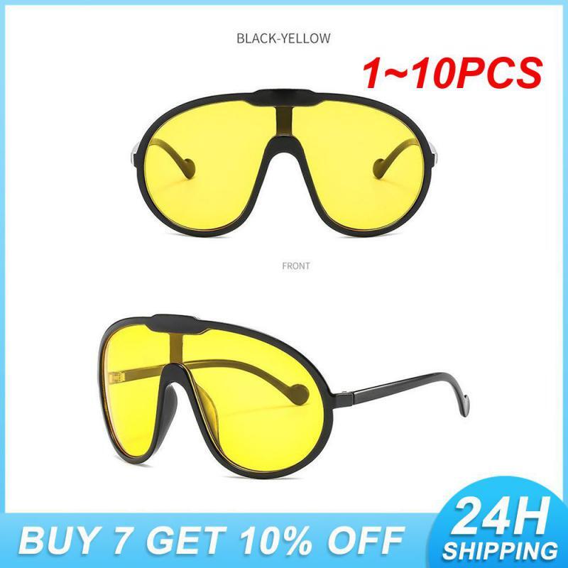 Óculos de sol para equitação, óculos claros e brilhantes, várias cores, resistente ao desgaste, acessórios de vestuário, óculos, 1 a 10pcs