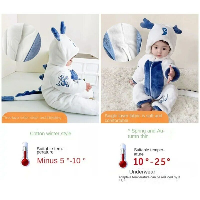Kawaii 디즈니 Lilo & Stitch 아기 점프 수트 잠옷, 벨벳 및 두꺼운 스티치 아기 크롤링 의류, 어린이 가정 의류