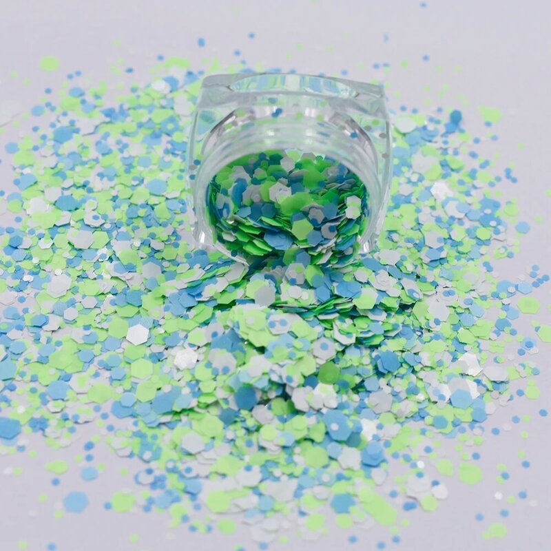 10กรัม/ถุงใหม่ฤดูใบไม้ผลิ Chunky ผสม Glitter Sequins กันน้ำลิปสติกเนื้อแมตต์ Flake Glitter สำหรับหัตถกรรมเล็บตกแต่งศิลปะอุปกรณ์เสริม