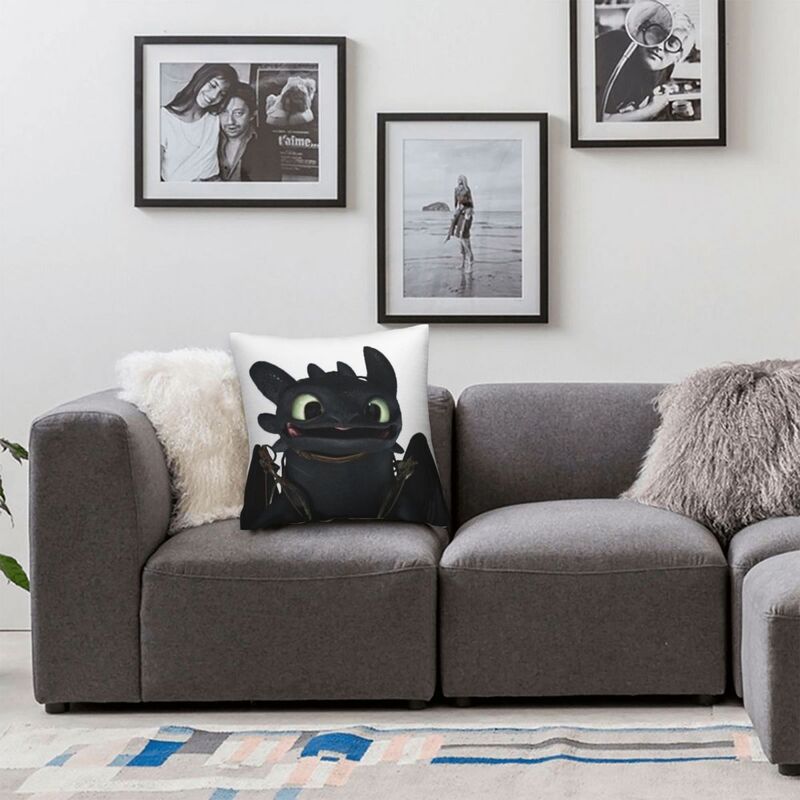 Desdentado fronha quadrada, tampa do coxim do poliéster com zip, decorativo, conforto, para o sofá home