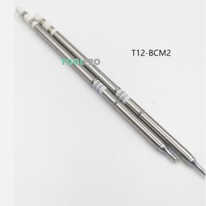 T12-BCM2 BCM3 Soldering Iron Tips Bevel with Indent Welding Tools for Fx951 Soldering Station T12 Replacement BK969D