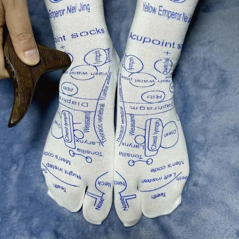 Massaggio alleviare i piedi stanchi calzini digitopressione massaggiatore plantare calzini riflessologia strumento punto piede fisioterapia calzino Dropshipping