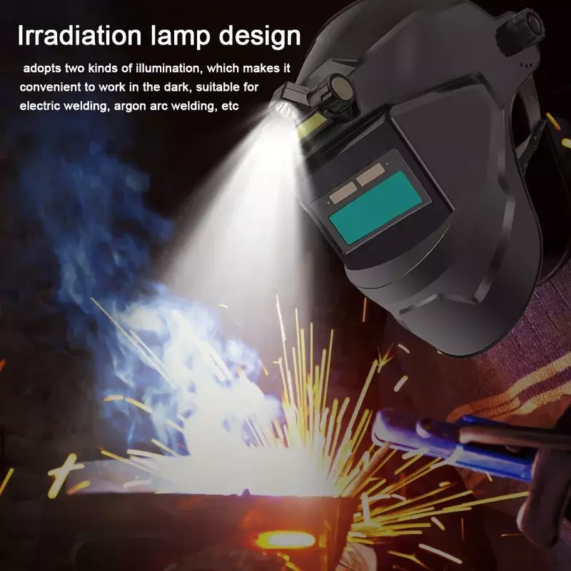 Pc-Lasmaskers Automatische Variabele Lichtaanpassing Grote Weergave Auto Verduistering Lassen Gezichtsmasker Voor Booglassen Slijpen