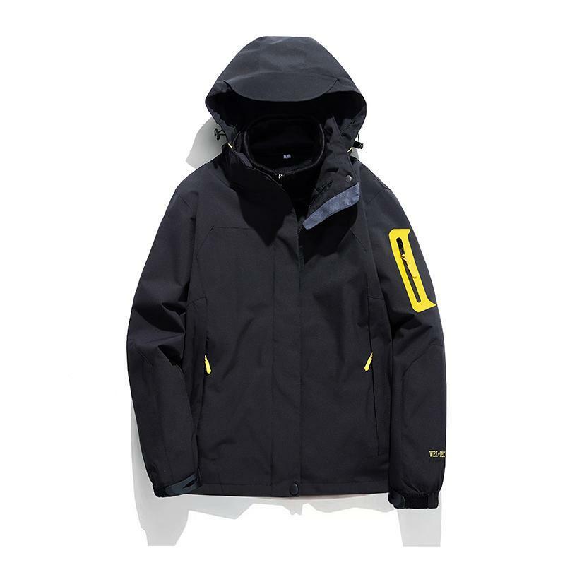 Комплект из двух предметов, зимняя куртка, мужские спортивные куртки для улицы, съемная ветрозащитная и водонепроницаемая ветровка, женские куртки