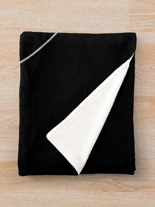 Emblema Bauhaus-blanco sobre negro. Manta térmica peluda para cama