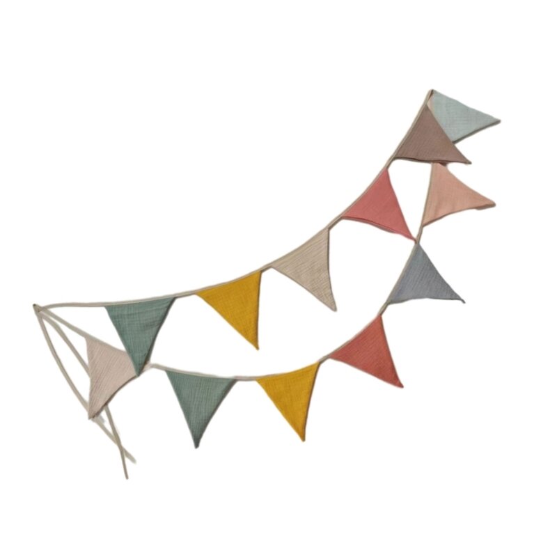 Guirlande drapeaux colorés, Triangles multicolores, pour photographie nouveau-né