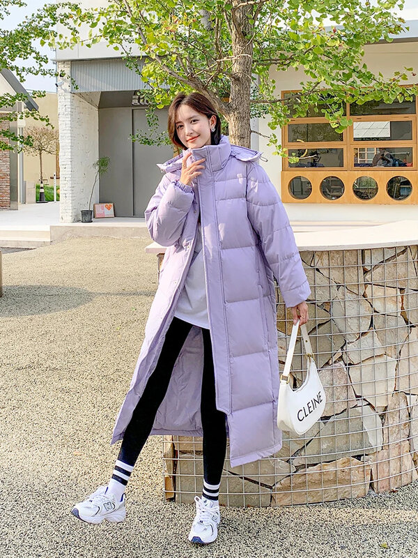 Women's Down Jacket Female Ultra Long Thick Winter Coat Women Puffer Jackets Cold Resistant Minus 30 Degrees Celsius Outwears