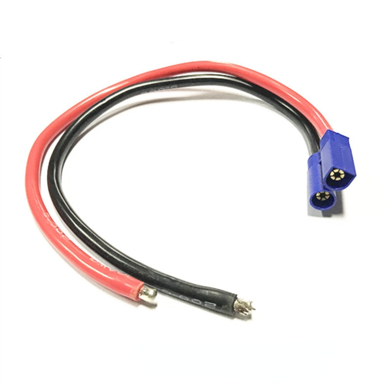 Cable Flexible de silicona EC5, enchufe macho y hembra con línea de alimentación de alta corriente, 10AWG, arranque de emergencia para coche, cable de alimentación de 2 núcleos