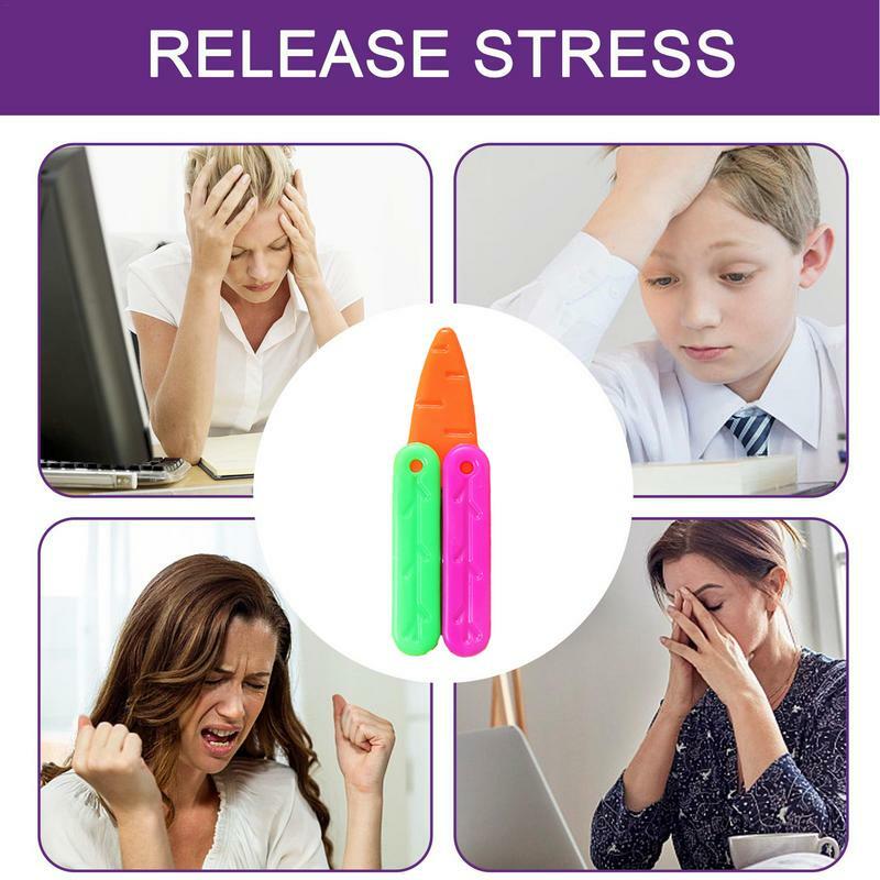 3D Impresso Stress Relief Nabo Cortador Brinquedo para Crianças, Durable Sensory Brinquedos, Fun Stress Brinquedos, Natal, Páscoa, Aniversário Presente